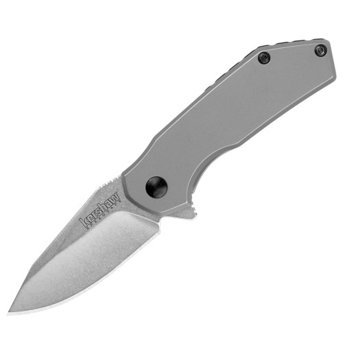 Kershaw Valve Spring Assisted Knife Gray Stainless Steel [2.25" Plain Stonewash] 1375