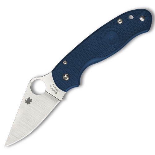 Spyderco Paramilitary 3 Folding Knife Compression Lock Blue FRN [3.00" Satin SPY27] Clip Point C223PCBL