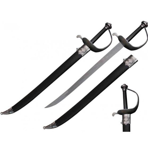 Pirate Sword with Metal Guard Black Handle