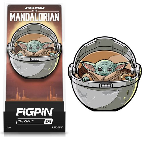 The Mandalorian The Child in Pod FiGPiN #578 Enamel Pin
