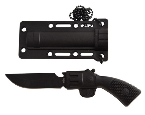 Stec Gun Handle Neck Knife (Black)