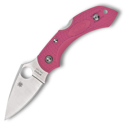 Spyderco Dragonfly 2 Folding Knife Lockback Pink FRN (2.30" Satin S30V) C28FPPNS30V2