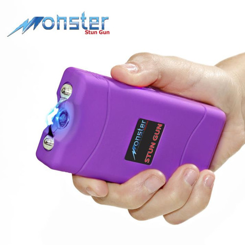 Monster Stun Gun 36M (PURPLE) w/ LED Flashlight