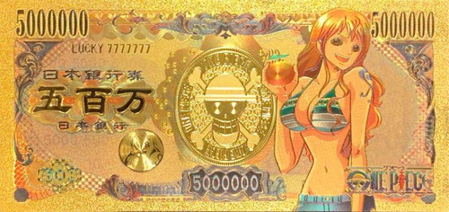 One Piece Anime (Nami) Souvenir Coin Banknote