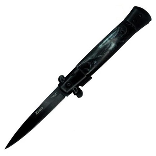 Milano Stiletto (Black Marble) A/O Pocket Knife