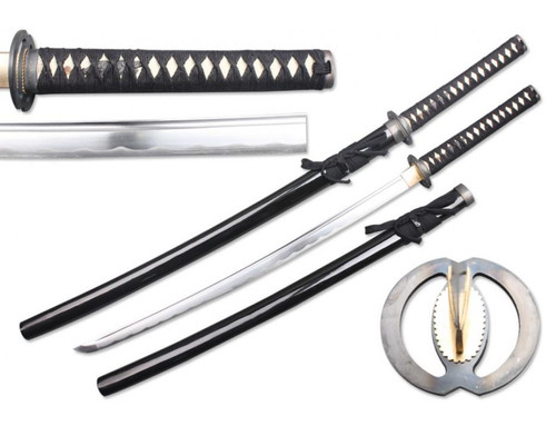 Black Mushashi Guard Handmade Katana (1045 Carbon)