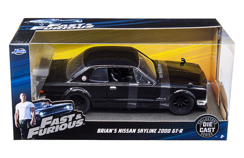 Model Car - 1:24 F&F 2000 Nissan Skyline GT-R34 Brian's Black