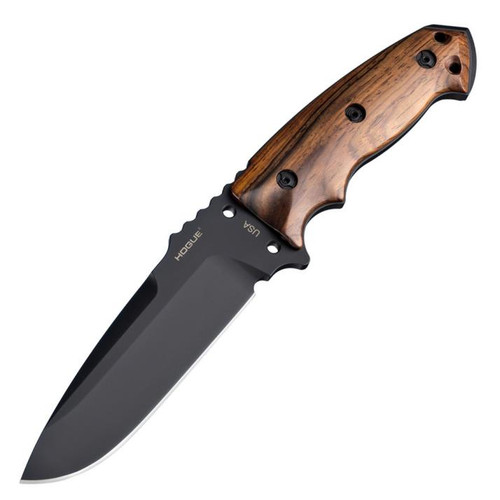 Houge Knives EX-F01 (Cocobolo) Fixed Blade Tactical (5.50" Black 57-59 RC) 35176