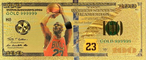 NBA Michael Jordan (Shooting Ball) Souvenir Coin Banknote