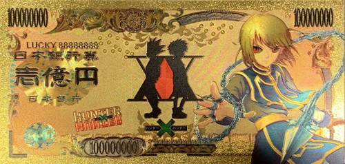 Hunter X Hunter Anime (Kurapika) Souvenir Coin Banknote