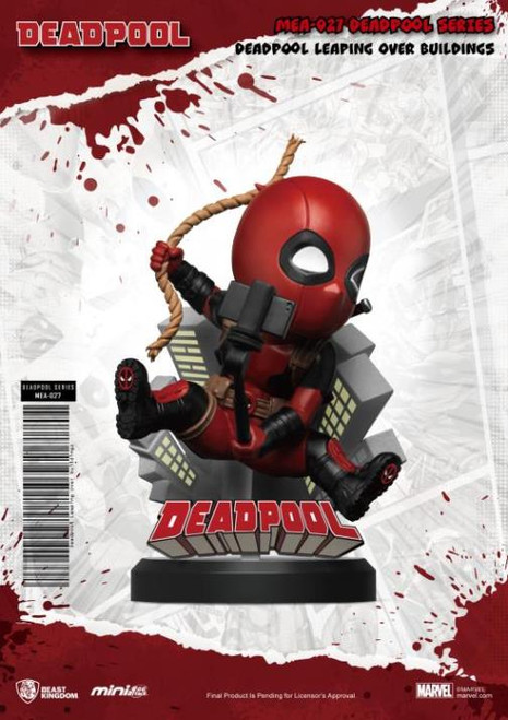 Figure Marvel - Deadpool Leaping Over Buildings Mini Figure