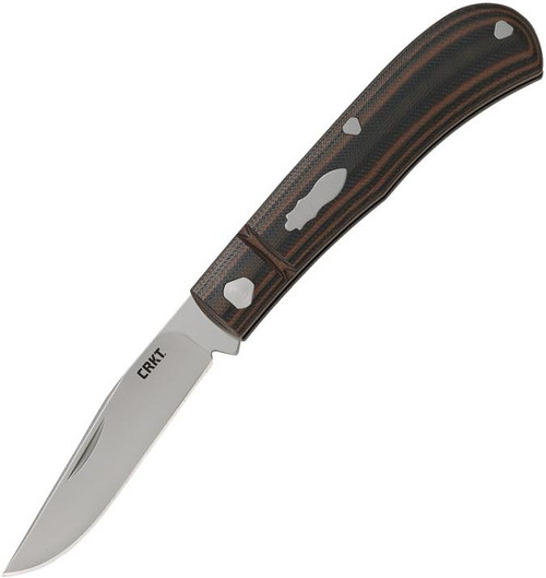 CRKT - Venandi Brown Slip Joint Pocket Knife (3.10" Bead Blast 8Cr13MoV)