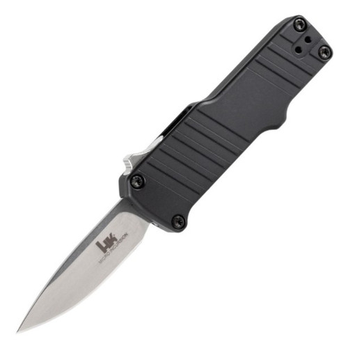 HK Mini Incursion Black OTF Knife (1.95" Stonewash 154CM) Tumbled 54030