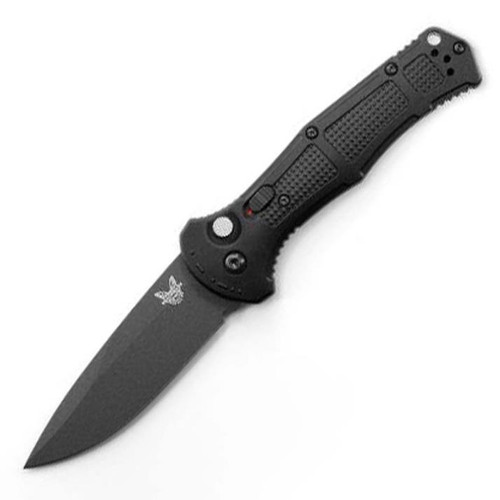 Benchmade AUTO Claymore Black Grivory Pocket Knife (3.60" Black D2) 9070BK