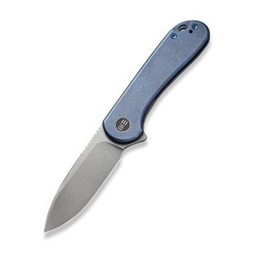 WE Elementum Knife Blue Titanium (2.96" Gray Stonewashed 20CV) WE18062X-2