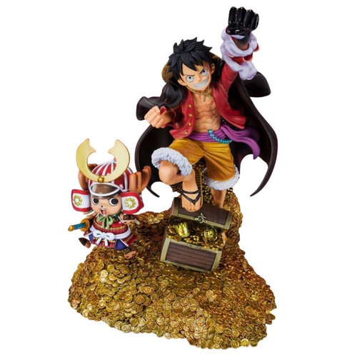 Figure Bandai - Monkey D. Luffy  - "One Piece" Commemorative  Eiichiro Oda  Illustration "DAIKAIZOKU HYAKKEI" Bandai Spirits Figuarts ZERO