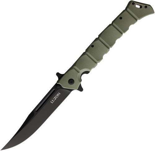 Luzon (LARGE) OD Green GFN Handle Pocket Knife Cold Steel [Black 8Cr13MoV]