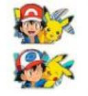 3D Motion Sticker (Pokemon) Pikachu & Ash