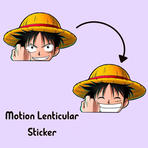 3D Motion Sticker (One Piece) Luffy [Head]