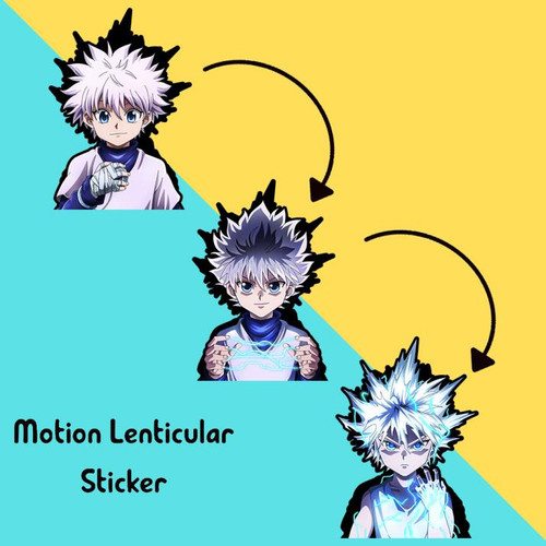 3D (SMALL) Motion Sticker (Hunter X Hunter) Killua Godspeed