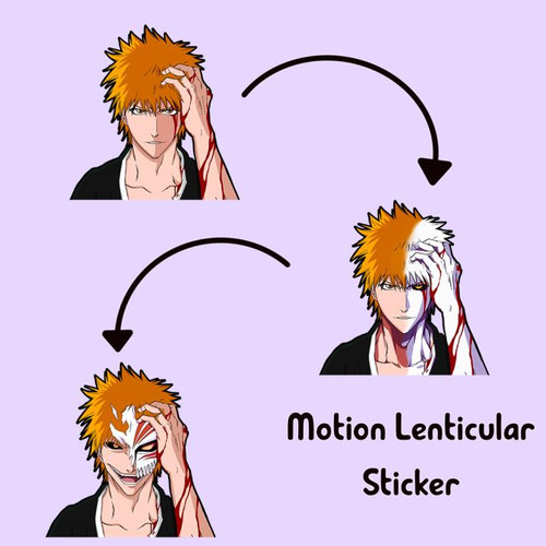 3D Motion Sticker (Bleach) Ichigo Kurosaki