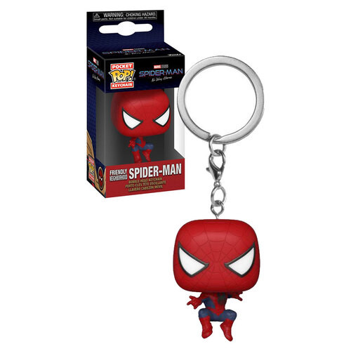 Funko POP Keychain - Friendly Neighborhood Spider-Man Leaping (Marvel) No Way Home