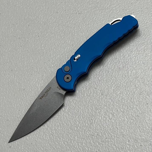Pro-Tech TR-5 AUTO Blue Tactical Response (3.25" Stonewash S35VN) T501-BLUE