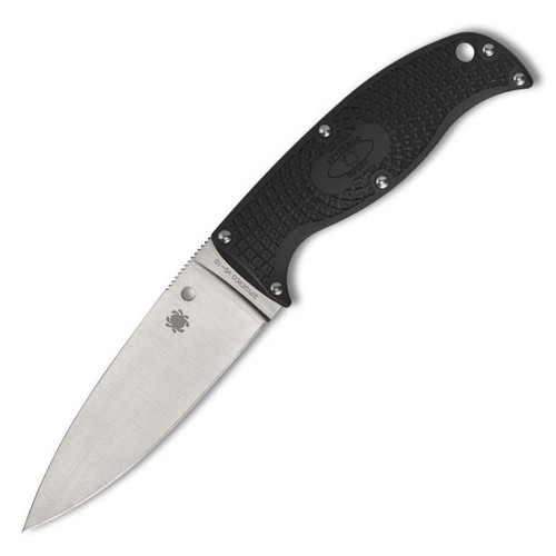 Enuff 2 Fixed Blade Knife Black FRN (3.90" Satin VG-10) Spyderco FB31PBK2