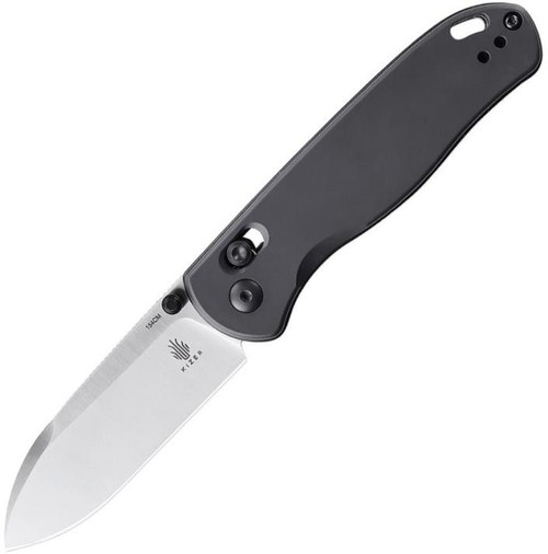 Drop Bear (Aluminum Gunmetal) Clutch Lock Pocket Knife [2.97" Satin 154CM] Kizer Cutlery V3619C1