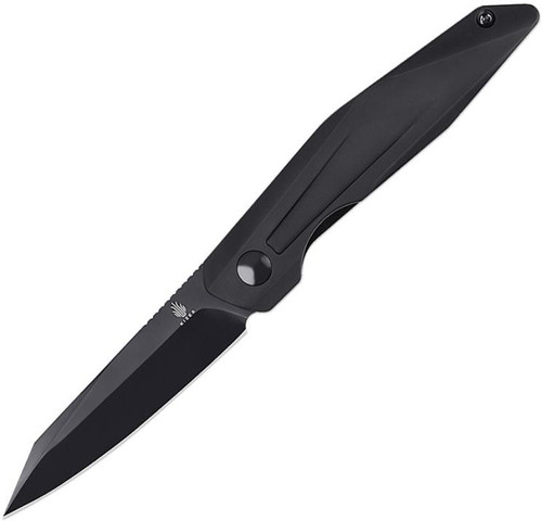 Spot Liner Lock (Black Aluminium) Pocket Knife [2.91" Black 154CM] Kizer Cutlery V3620C2
