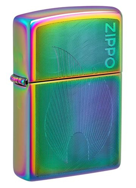 Zippo Logo Dimensional Flame Design Zippo, with a brushed chrome finish and a 3D flame design, perfect for any Zippo collector or enthusiast