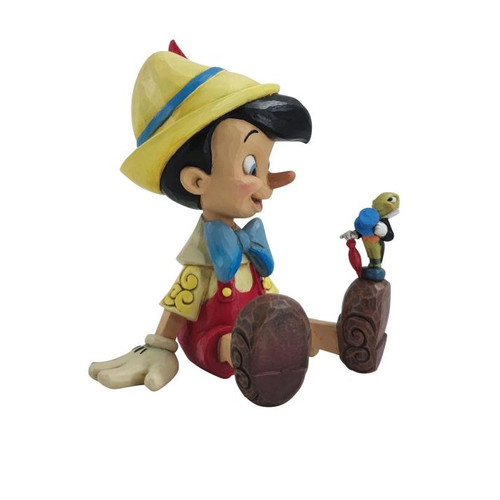 Disney - Pinocchio & Jiminy Sitting (By Jim Shore)