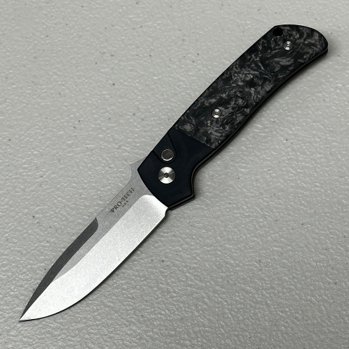 Pro-Tech Terzuola ATCF AUTO "Dark Matter" Carbon Fiber (3.5" Stonewash Magnacut) BT2731