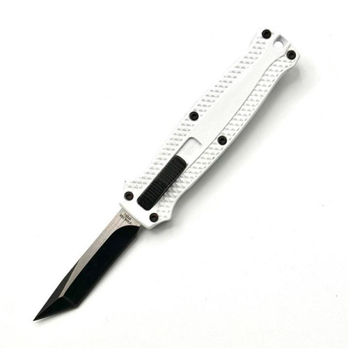 OTF (WHITE) Tanto Edge Pocket Knife CA Legal