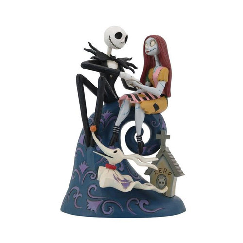 Disney - Jack, Sally, and Zero on Hill "The Nightmare Before Christmas" (Jim Shore)