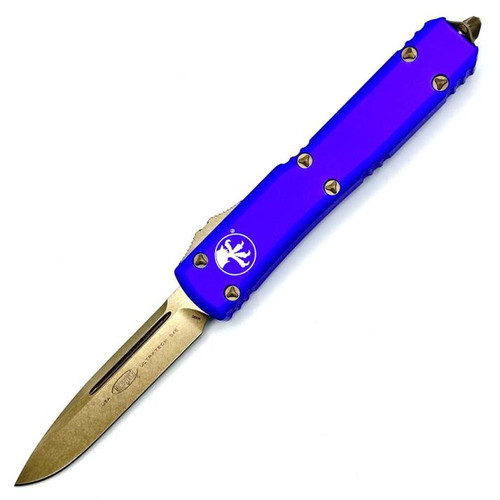 Microtech Ultratech Bronze Purple OTF Knife (3.46" Bronze) 121-13PU