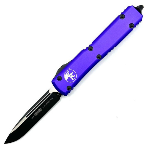 Microtech Ultratech Purple OTF Knife (3.46" Black) 121-1PU