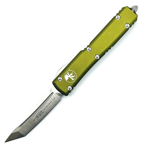 Microtech Ultratech OD Green Tanto OTF Knife (3.46" Satin) 123-4OD