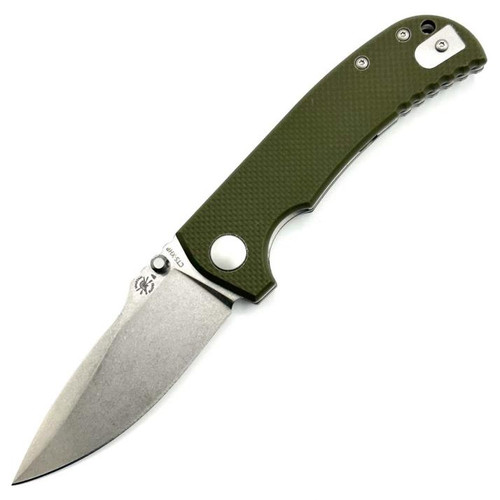 Spartan Astor Folding Knife Green G-10 (3.625" Stonewash CTS-XHP) SFBL8GR