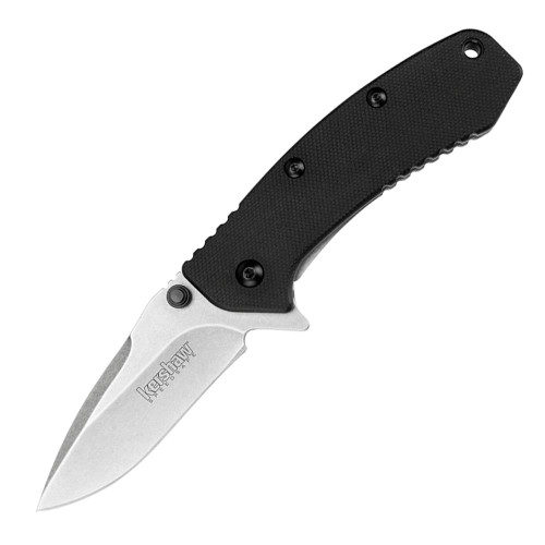 Cryo G-10 A/O Flipper Pocket Knife Kershaw (2.75" Stonewash 8Cr13Mov)