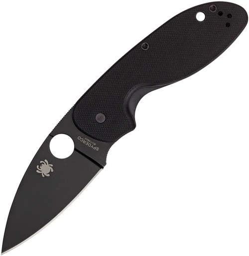 Efficient Black G-10 (3.00" Black) Pocket Knife Spyderco C216GPBBK