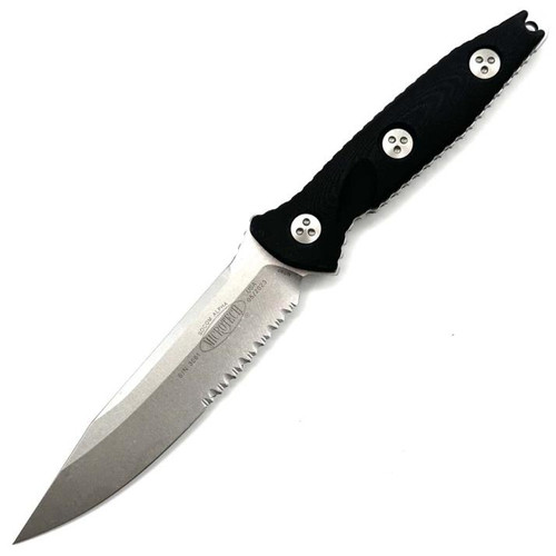 Microtech Socom Alpha Fixed Blade G-10 Serrated (5.45" Stonewashed) Kydex Sheath 113-11