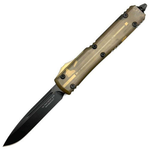 Microtech Ultratech Ultem Top OTF Knife (3.46" Black DLC MagnaCut) Signature Series 121-1DLCTULS