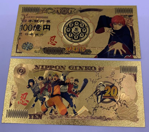 Naruto Anime (Sasori - Akatuki Member) Souvenir Coin Banknote