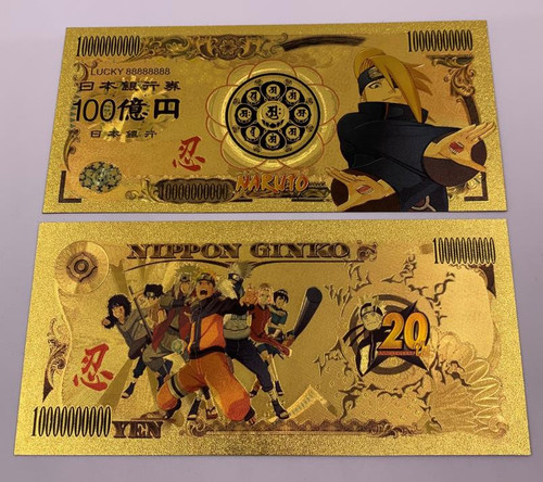 Naruto Anime (Deidara - Akatuki Member) Souvenir Coin Banknote