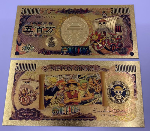 One Piece Anime (Thousand Sunny) Souvenir Coin Banknote