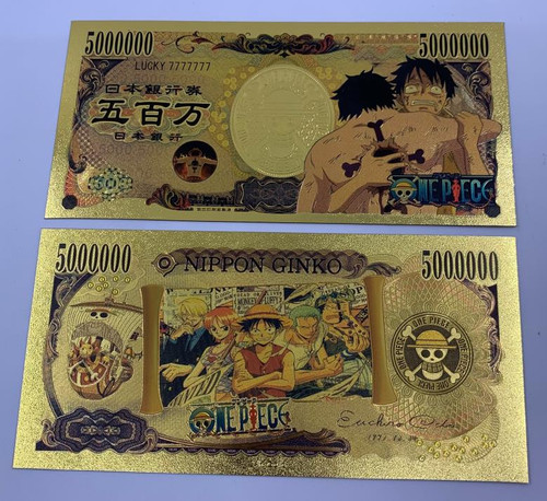 One Piece Anime (Ace & Luffy) Souvenir Coin Banknote