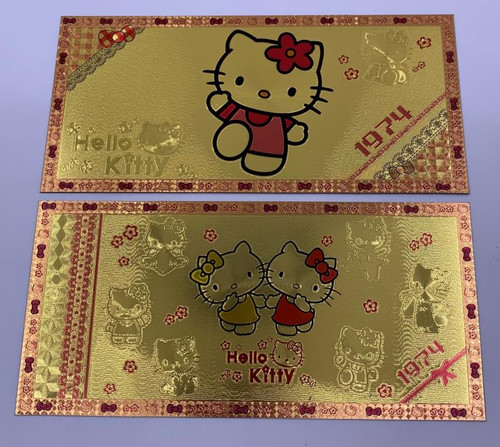 Hello Kitty (Waving) Souvenir Coin Banknote