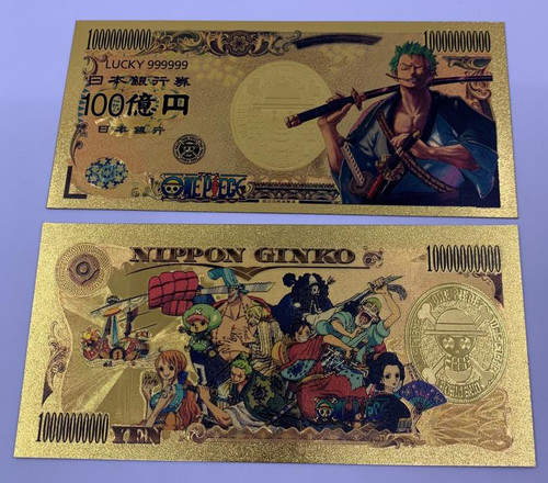 One Piece Anime (Zoro Wano) Souvenir Coin Banknote