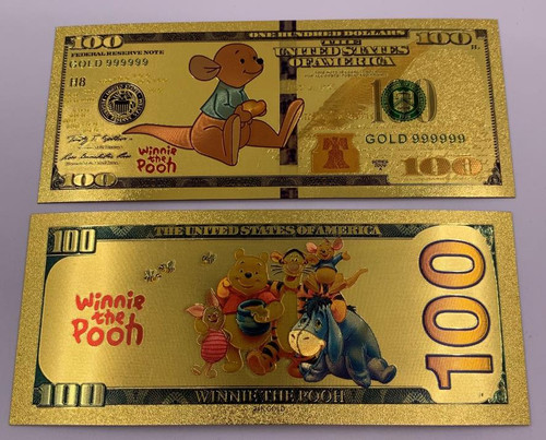 Disney Winnie the Pooh (Roo) Souvenir Coin Banknote